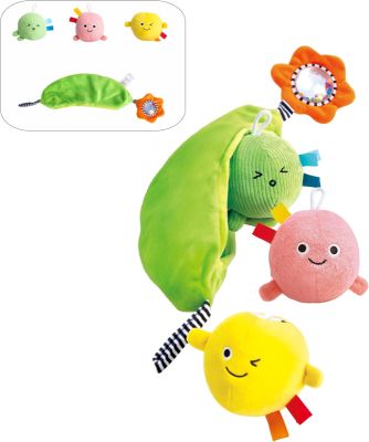 Image 2 of Pea Pod Pals Baby Sensory Toy with Soft Textured Peas & Sounds | (£15.99)